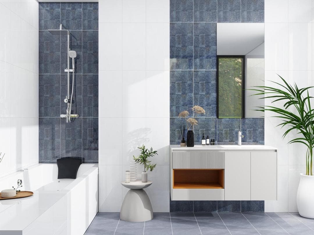 38E0_ Series Navy Blue tile design detail 4 - Jubin Berkualiti Teluk Intan