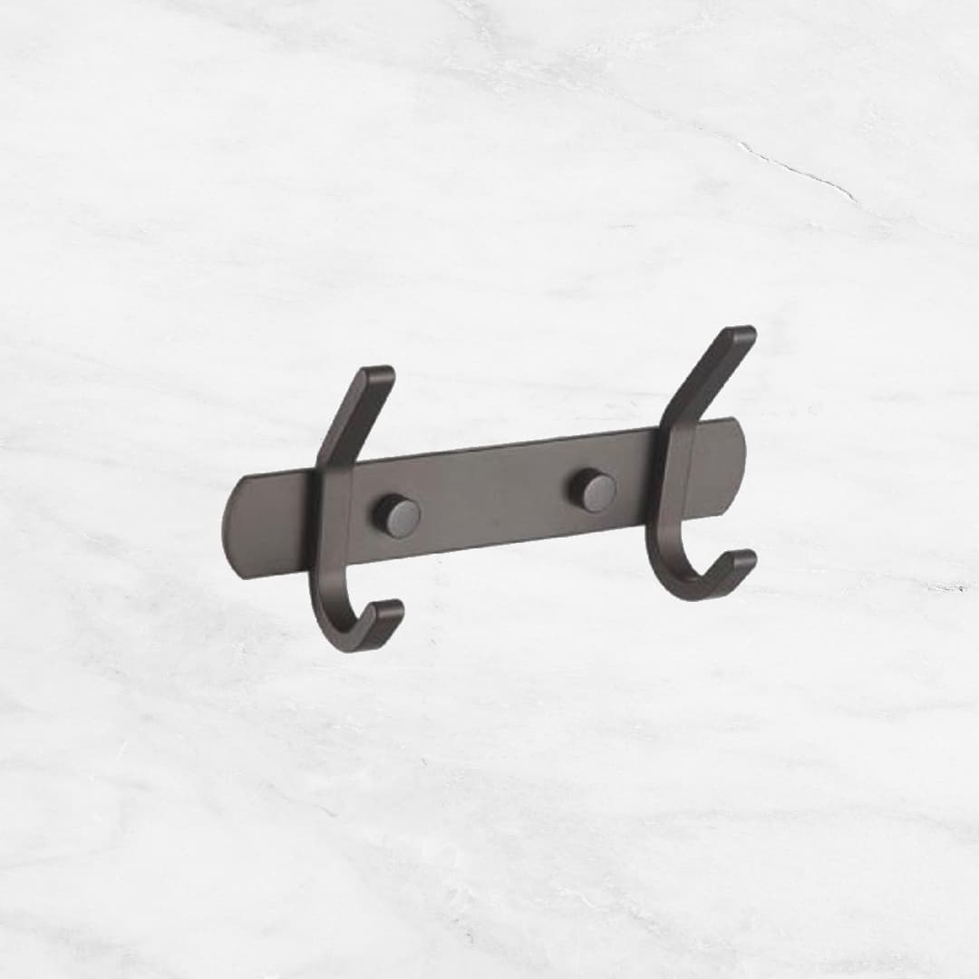 (Alu Series) Robe Hook Gun Metal - Premium Floor & Wall Tiles in Teluk Intan, Bidor, Perak